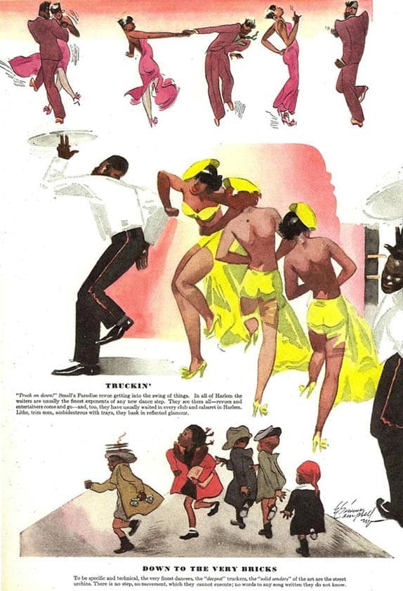 "Esquire" illustration by the pioneering African-American illustrator E. Simms Campbell.