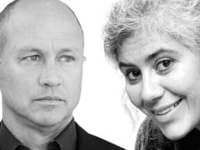 Mike Judge and Caroline Leaf.