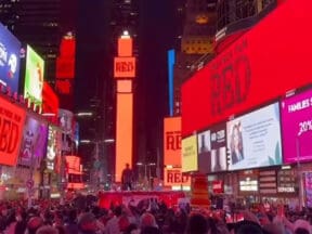 One Piece Film Red in Times Square
