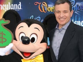 Bob Iger and Mickey Mouse