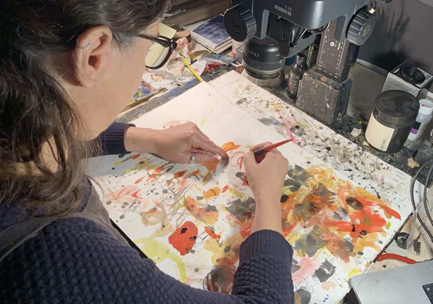 Lizzy Hobbs working on ‘Daughters of the Late Colonel’